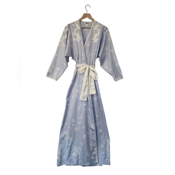 Vintage Wing Tipped Butterly Robe in Blue - Picture 1 of 12